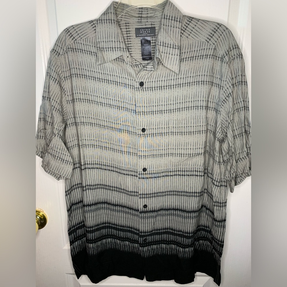 Crazy Hourse by Claiborne company gray and black print